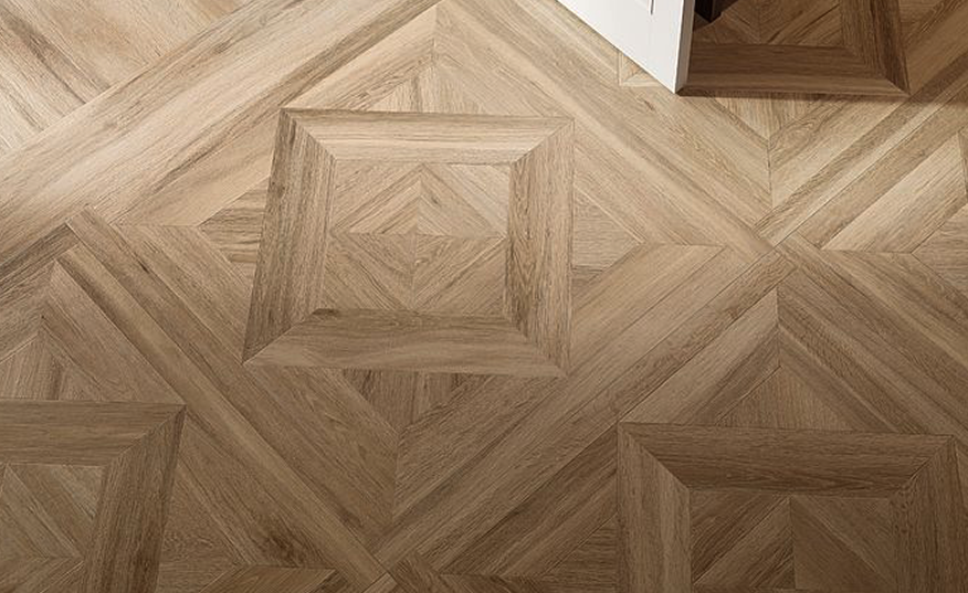 Suelo ceramico imitacion madera y baldosas imitacion parque beige 90x90 2